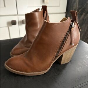Brown Leather Ankle Boots